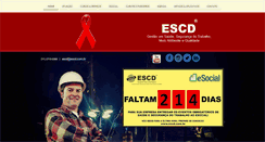 Desktop Screenshot of escd.com.br