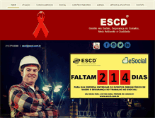 Tablet Screenshot of escd.com.br